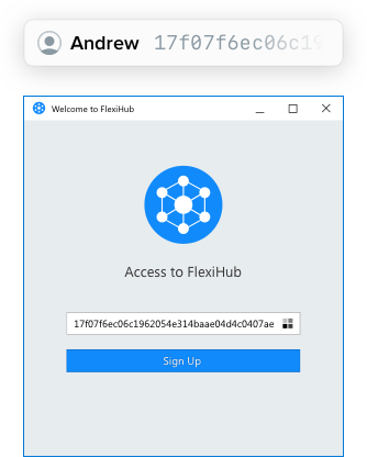 Os usuários podem fazer login simplesmente inserindo o token