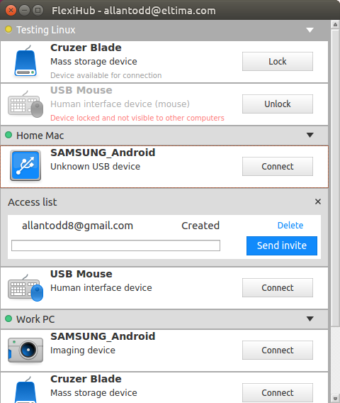 
usb over ethernet on linux, usb over ip for linux , usb over network on linux devices, network usb port linux machines, share usb, usb to ethernet on Linux OS, usb over lan, access remote usb.  
    