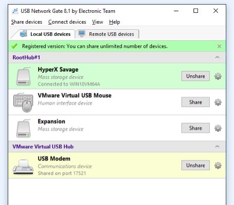 USB Network Gate