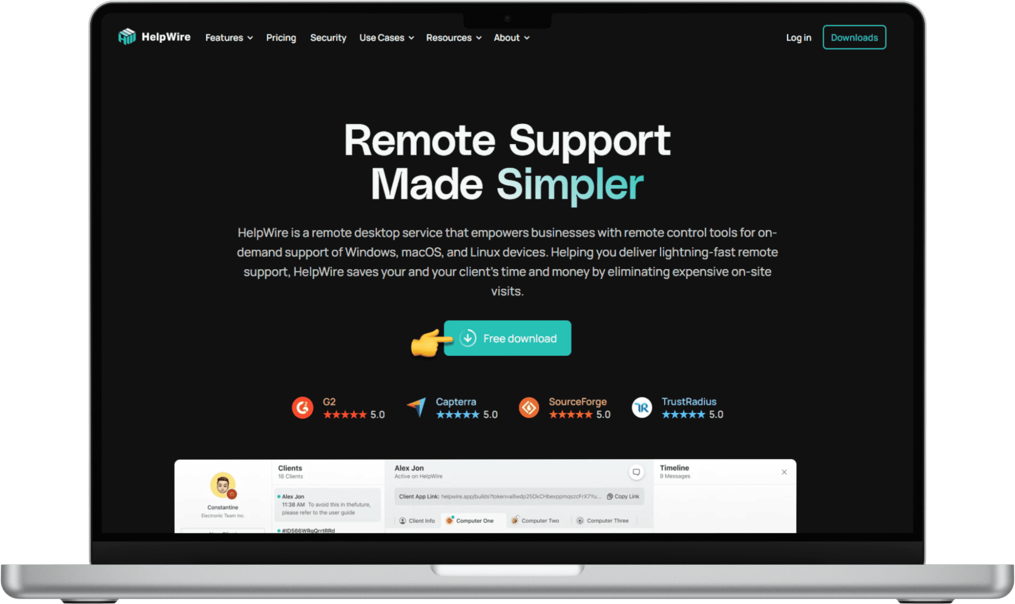 Go to the official HelpWire website and download the HelpWire Operator app