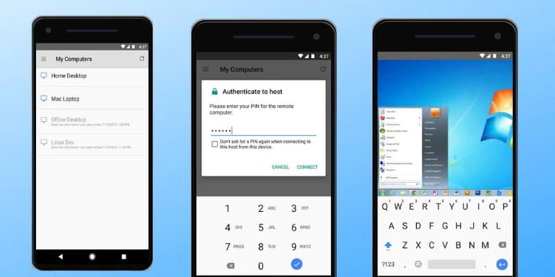 Android 向け Chrome リモート デスクトップ