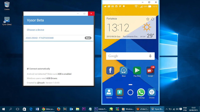 Vysor リモート Android コントロール アプリ