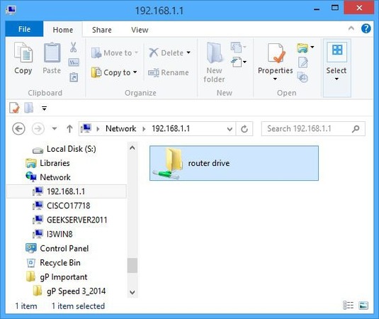 USB-Festplatte freigeben