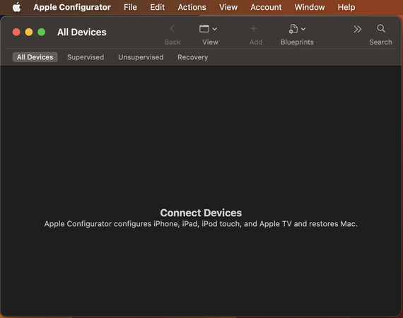 apple confifutaror interface