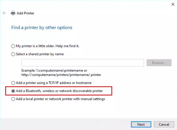手動でスキャナーを追加 Windows 10