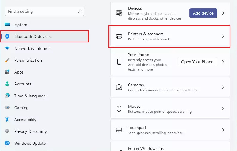 bluetooth e dispositivi Windows 11