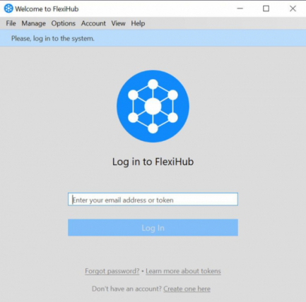  Launch Flexihub and login