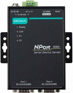 Moxa serial to TCP/IP converter