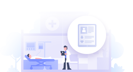 Dados digitalizados de pacientes, acessíveis em qualquer lugar do estabelecimento.