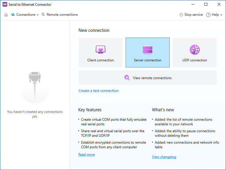 Serial to Ethernet Connectorを取得してインストールする。